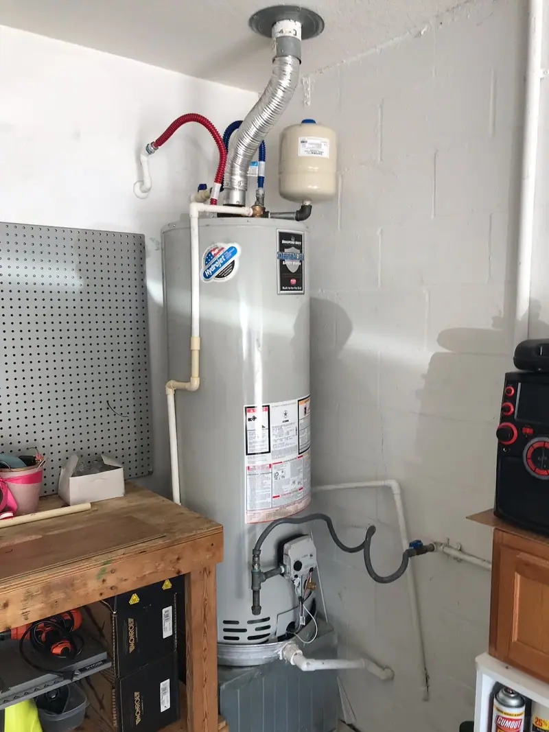 Gas water heater install