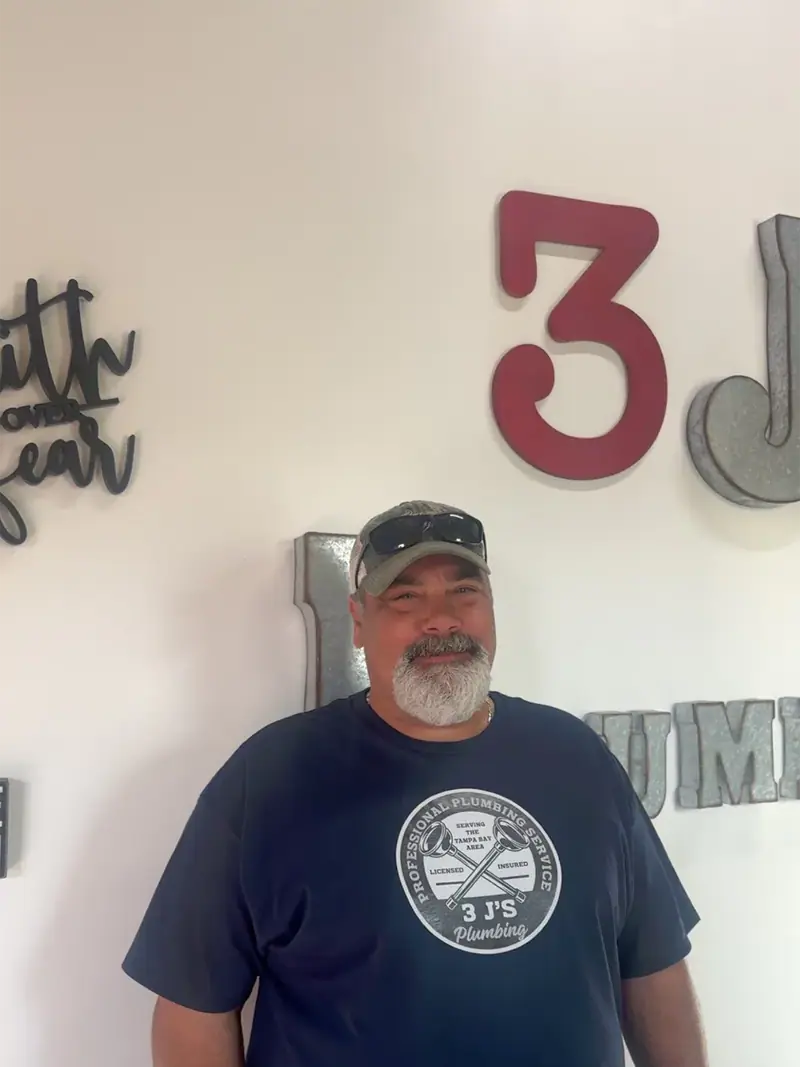 Mike, master plumber at 3 J's Plumbing with over 30 years in plumbing